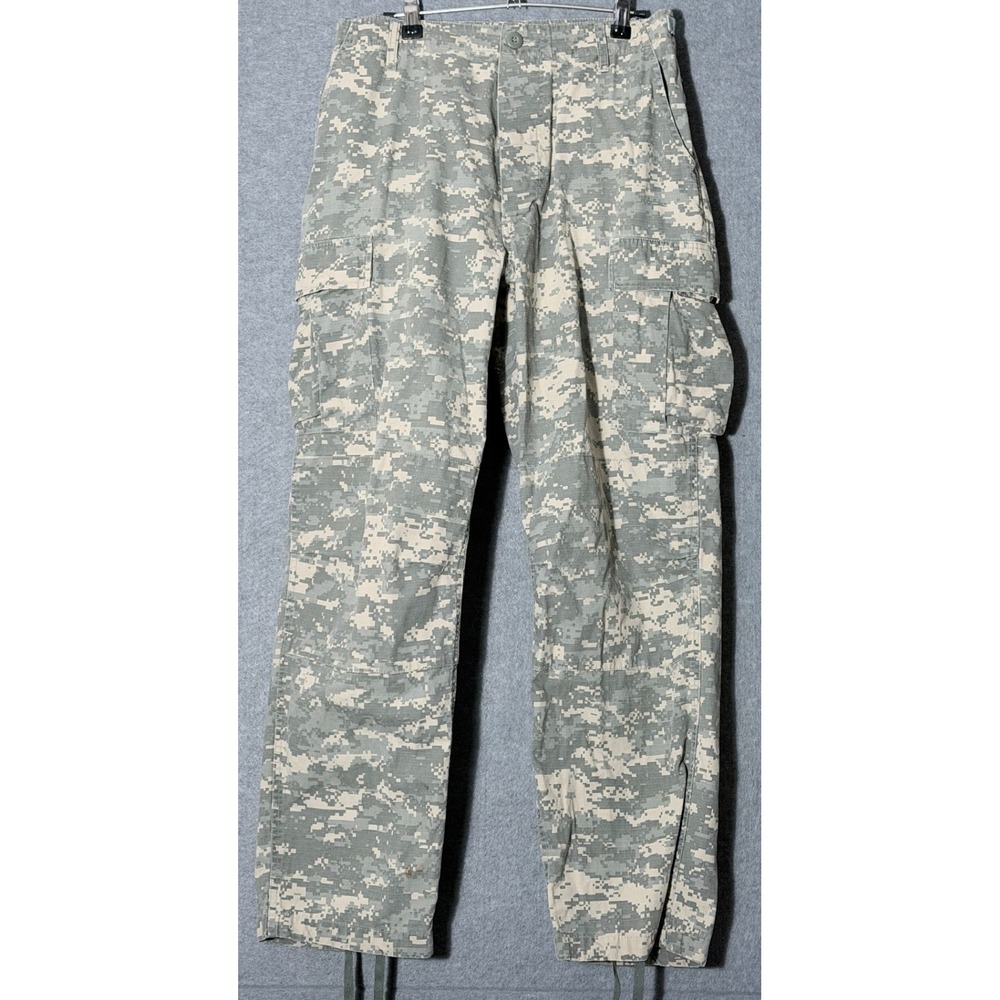 Military Surplus Digital Camo Cargo Pants Medium Regular ACU Ripstop Gorpcore
